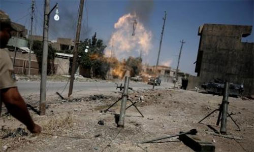 Los terroristas bloquean los accesos a la Gran Mezquita Al Nuri, en Mosul Los terroristas bloquean los accesos a la Gran Mezquita Al Nuri, en Mosul